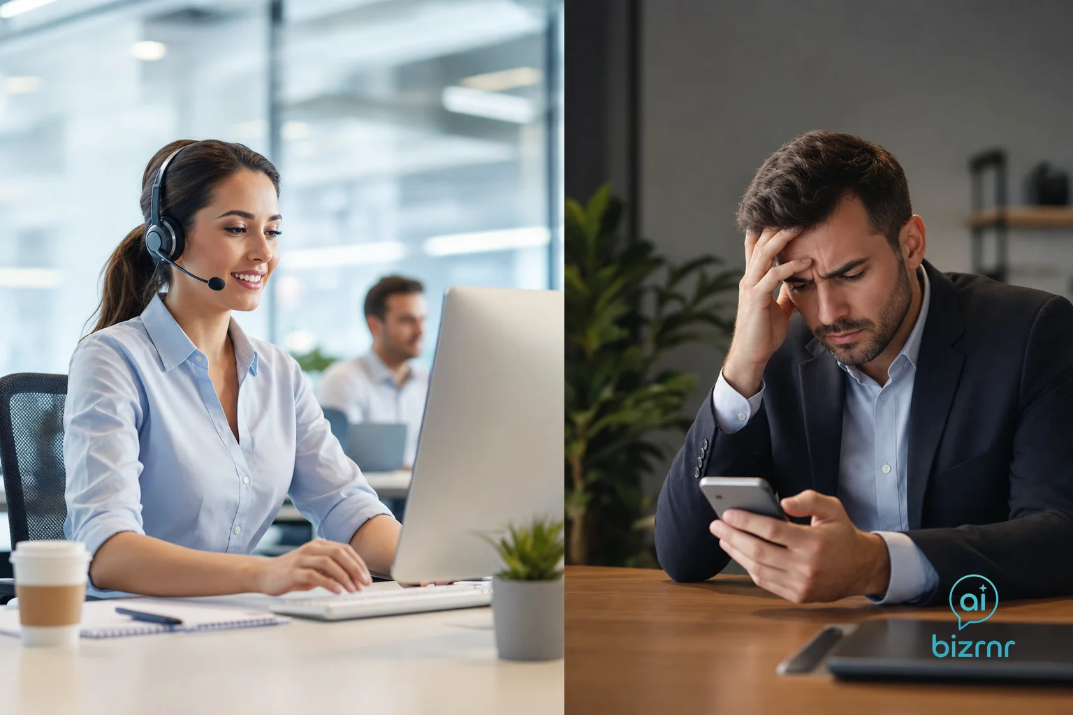 BizRnR AI Voice Receptionist – Small Business AI Answering Service vs Voicemail: Why 80% of Callers Hang Up | Business Voice Automation