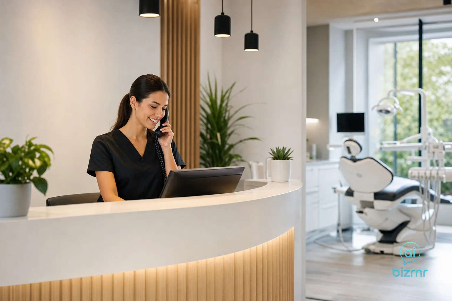 BizRnR AI Voice Receptionist – Dental & Auto AI Receptionist for Dental Offices: Never Miss a Patient Call Again | Business Voice Automation