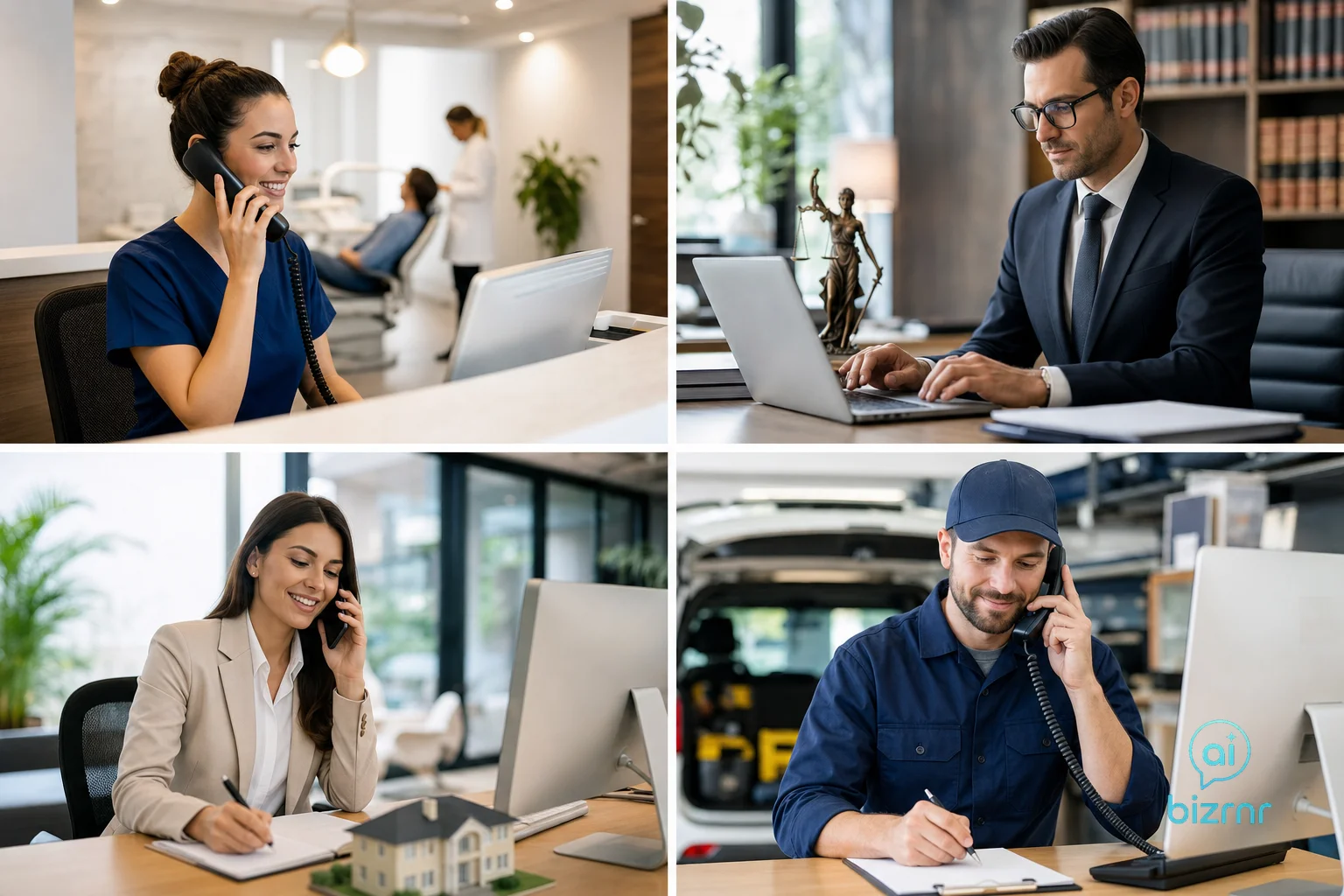 BizRnR AI Voice Receptionist – Dental & Legal & Real Estate & HVAC AI Receptionist vs. Virtual Receptionist: Which Is Right for You? | Business Voice Automation