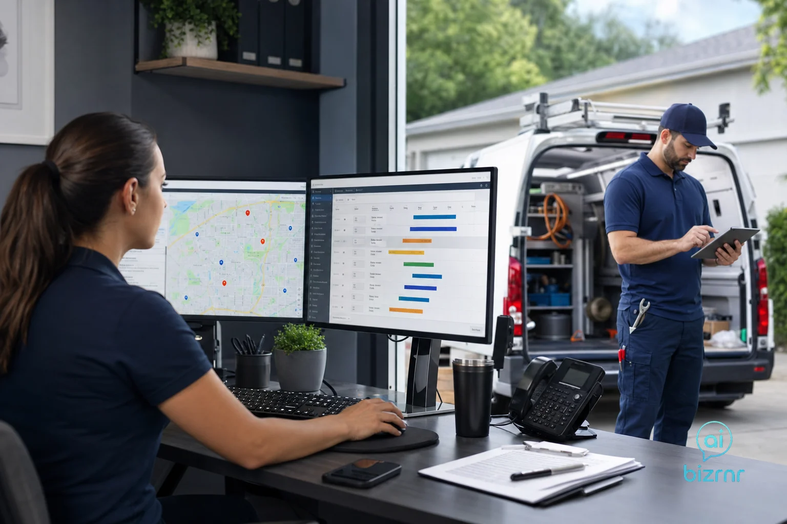 BizRnR AI Voice Receptionist – Plumbing Plumbing Companies: AI Dispatch vs Manual Scheduling | Business Voice Automation