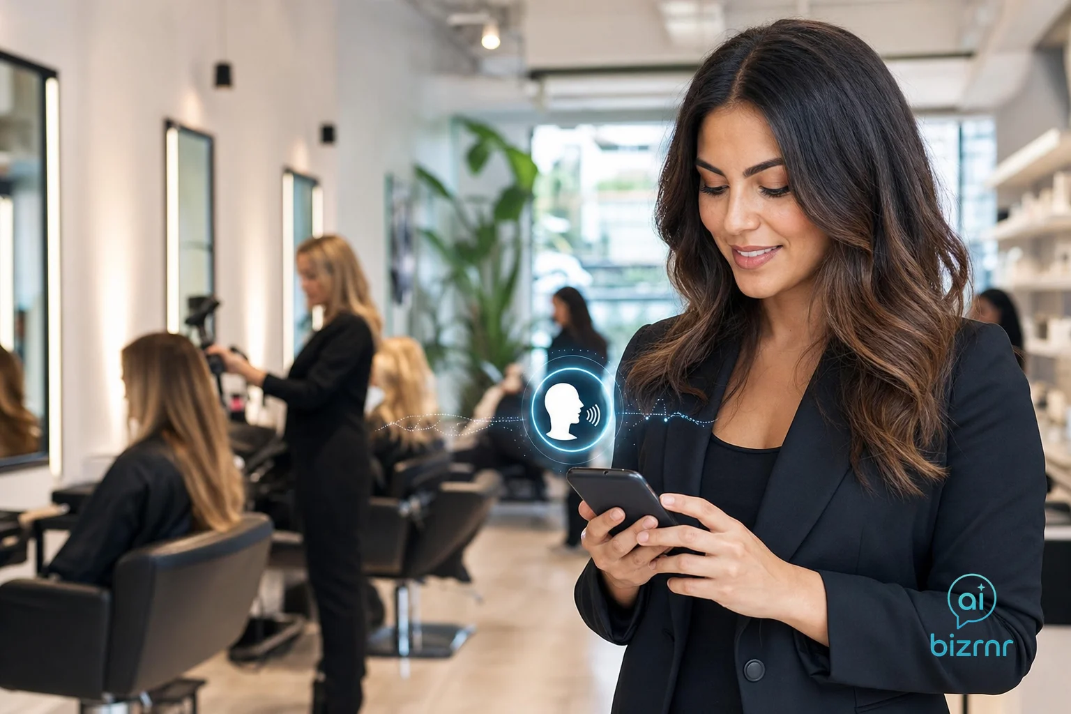 BizRnR AI Voice Receptionist – Auto & Salon Reducing No-Shows at Your Salon with AI Confirmation Calls | Business Voice Automation