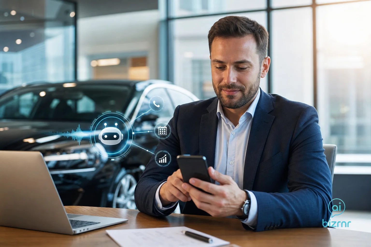 BizRnR AI Voice Receptionist – Auto & Small Business Transform Missed Calls into Booked Appointments with AI | Business Voice Automation