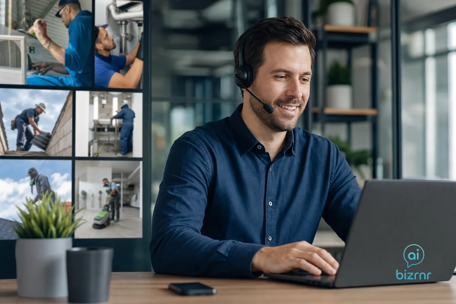BizRnR AI Receptionist – HVAC & Plumbing & Roofing & Cleaning & Pest Control AI Voice Agent Setup Guide for Small Business: Zero to Always-On | Business Voice Automation